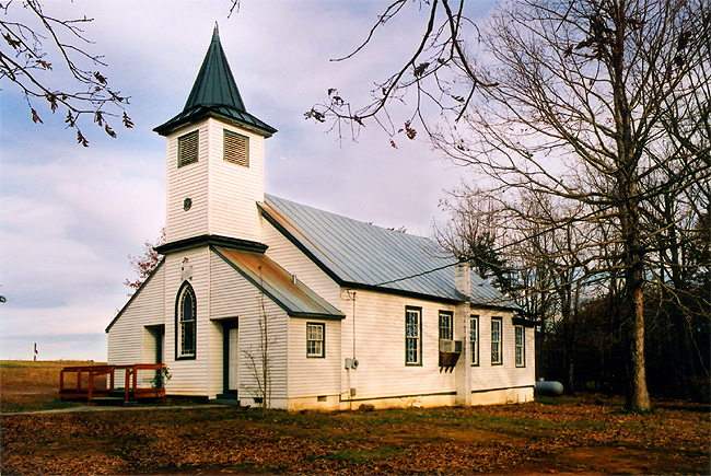Pleasant Grove Baptist Church, Side view