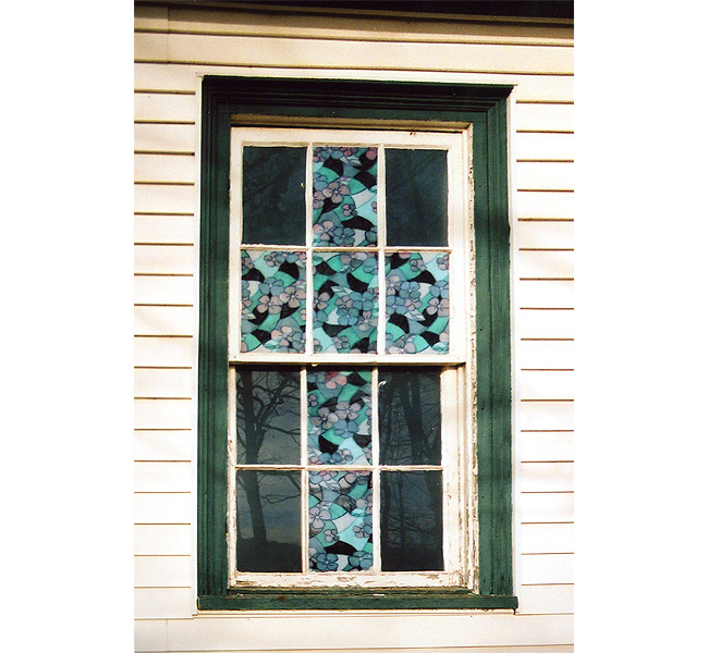 Pleasant Grove Baptist Church, closeup of a window