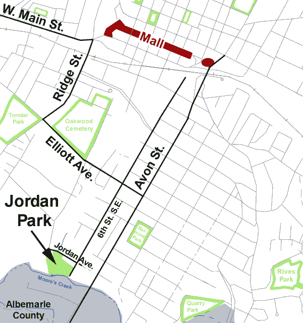 Map to Jordan Park