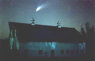 © 1997 Stowe Keller - Comet Hale-Bopp over the Barn